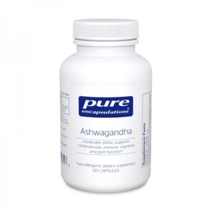 Bottle of Pure Encapsulations Ashwagandha