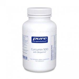 Bottle of Pure Encapsulations Curcumin 500