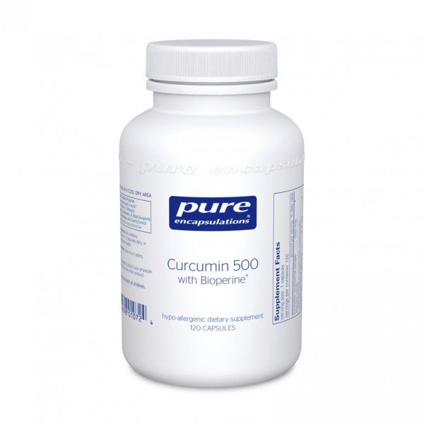 Bottle of Pure Encapsulations Curcumin 500