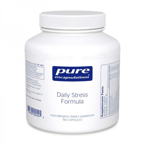 Bottle of Pure Encapsulations Daily Stress Formula